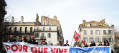 Manifestation pour le journal la Marseillaise placé en redressement